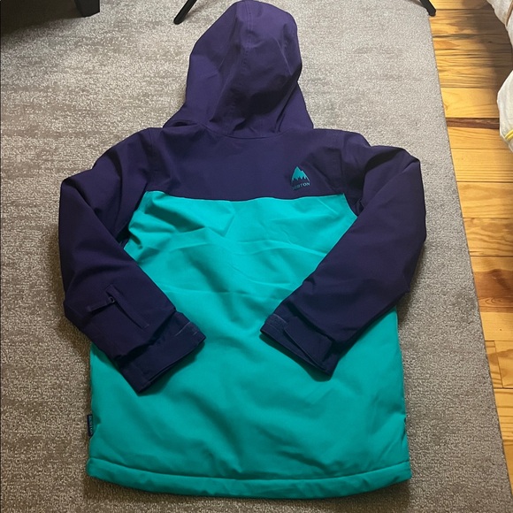 Burton Kid’s Silvertail Jacket Dynasty Green/Parachute Purple Size 10/M - Picture 2 of 11
